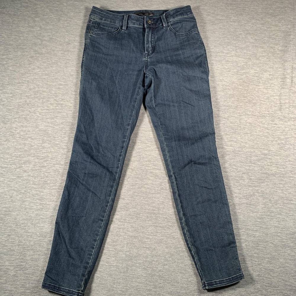 Prana‎ Jeans Womens 4 Blue Skinny Stretch Denim Pants Short Inseam Casual